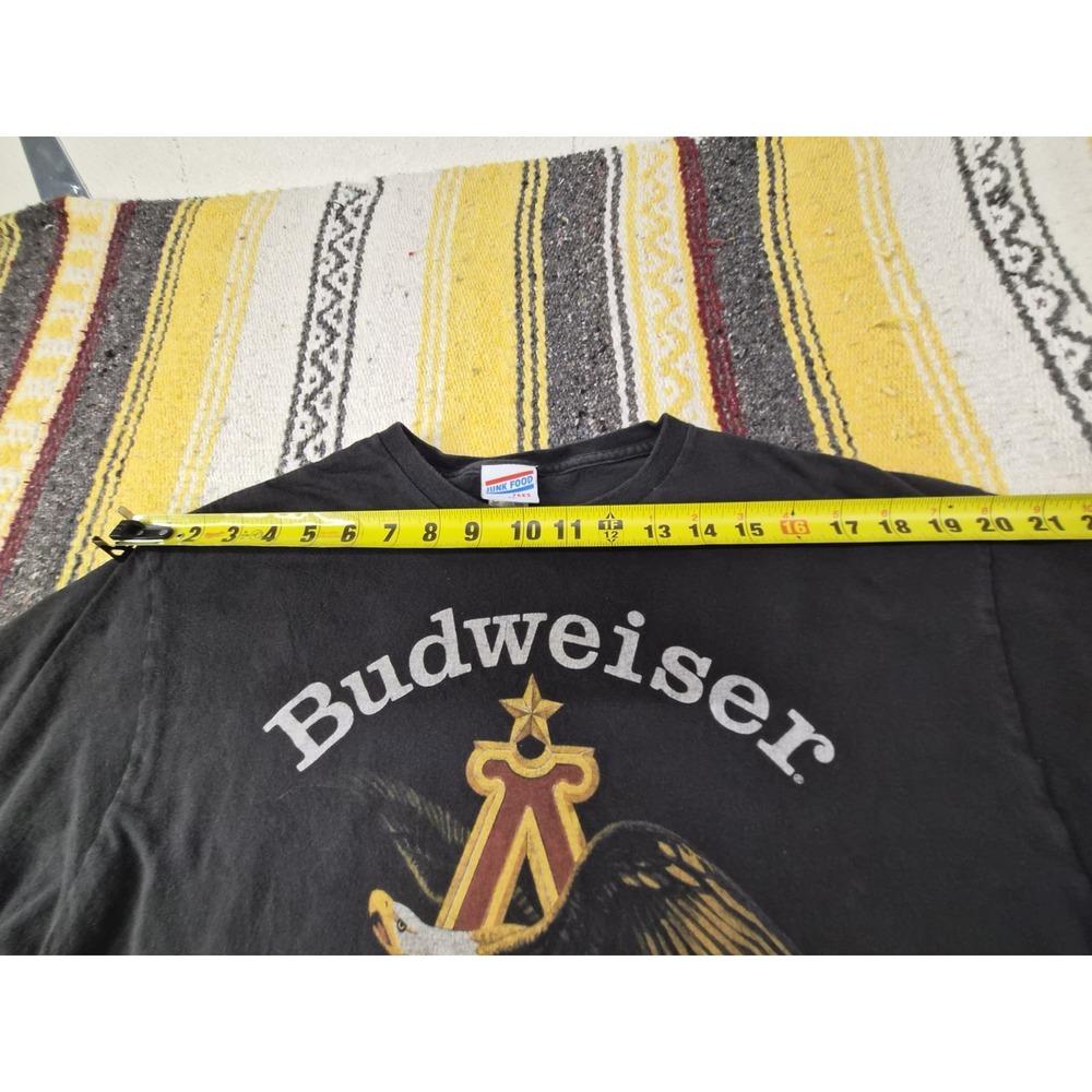 Vintage Budweiser King of Beers Black T-Shirt Size M Breweriana Beer Theme Tee - Picture 7 of 10